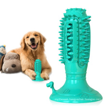 Amazon Hot Selling TPR Suction Cup Interactive Pet Molar Bite Toy Dog Chew Stick Squeak Dog Toy